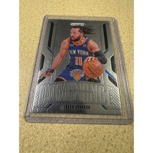Jalen Brunson 2024-25 Panini Prizm Dominance Silver Insert #17 New York Knicks